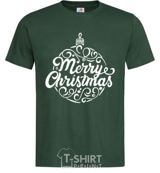 Men's T-Shirt Merry Christmas toy bottle-green фото