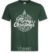Мужская футболка Merry Christmas toy Темно-зеленый фото