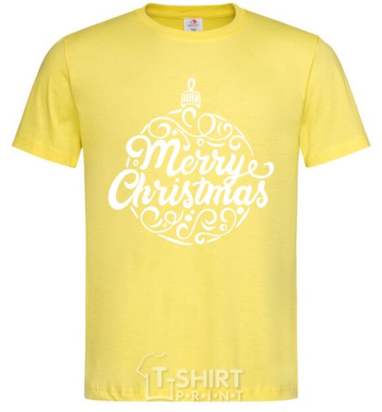 Men's T-Shirt Merry Christmas toy cornsilk фото