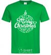 Мужская футболка Merry Christmas toy Зеленый фото