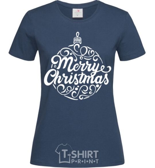 Женская футболка Merry Christmas toy Темно-синий фото