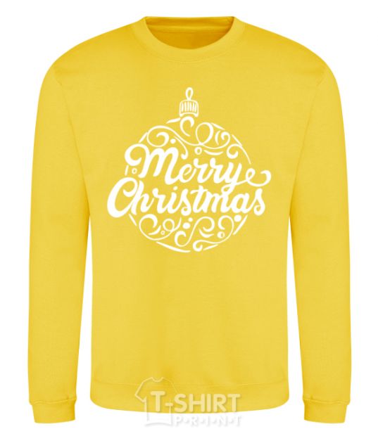 Sweatshirt Merry Christmas toy yellow фото