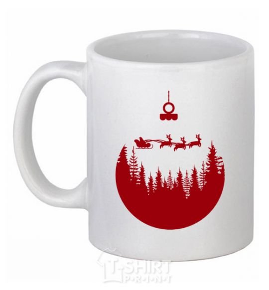 Ceramic mug Toy Merry Christmas red White фото