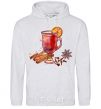 Men`s hoodie Glintwein sport-grey фото