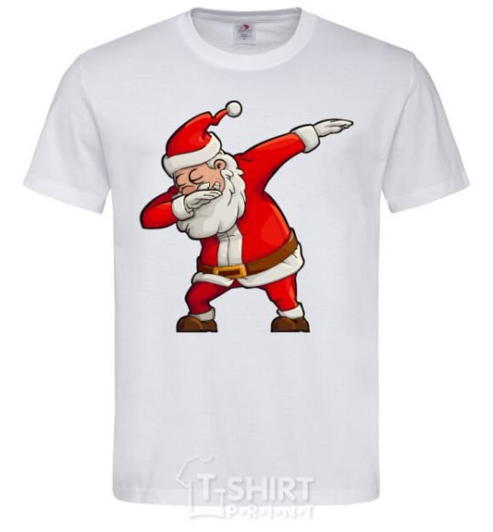 Men's T-Shirt Santa's dancing White фото