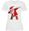 Women's T-shirt Santa's dancing White фото