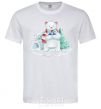Мужская футболка Северный медведь Белый фото