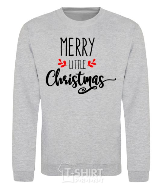 Sweatshirt Merry little Christmas sport-grey фото