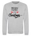 Sweatshirt Merry little Christmas sport-grey фото