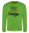 Sweatshirt Merry little Christmas orchid-green фото