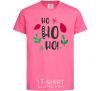 Kids T-shirt HO-HO-HO-HO leaves heliconia фото