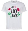 Мужская футболка HO-HO-HO листики Белый фото