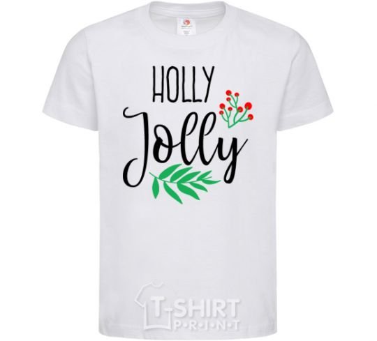 Детская футболка Holly Jolly Белый фото