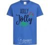 Детская футболка Holly Jolly Ярко-синий фото