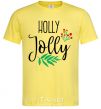 Men's T-Shirt Holly Jolly cornsilk фото
