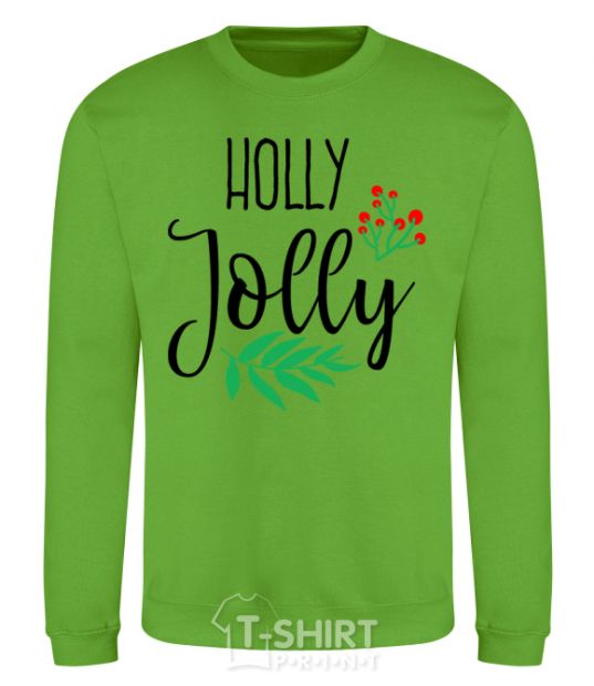 Sweatshirt Holly Jolly orchid-green фото