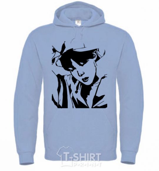 Men`s hoodie Hoseok sky-blue фото