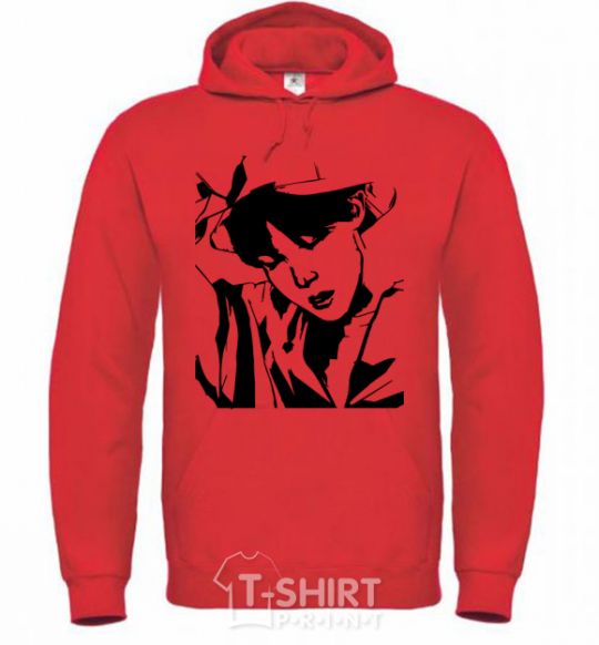 Men`s hoodie Hoseok bright-red фото