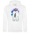 Men`s hoodie Billie Eilish splash White фото