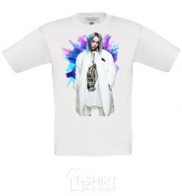 Kids T-shirt Billie Eilish splash White фото