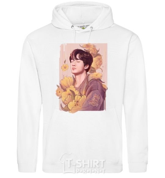 Men`s hoodie Seokjin White фото