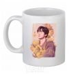 Ceramic mug Seokjin White фото