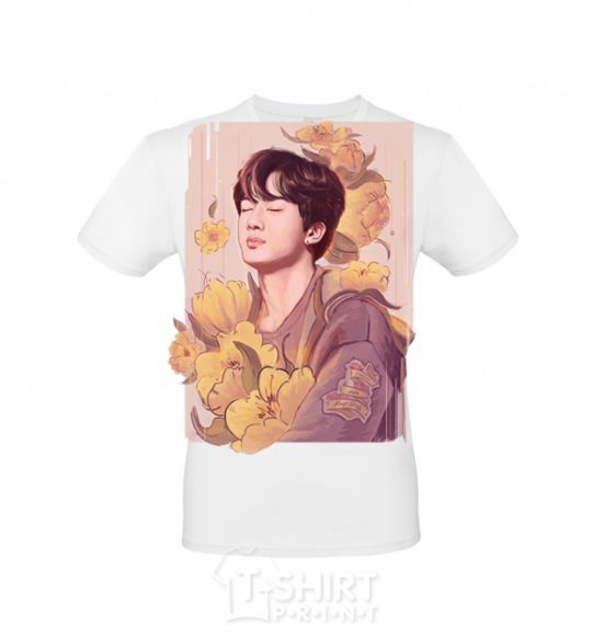 Men's T-Shirt Seokjin White фото