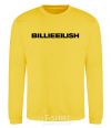 Sweatshirt Billieeilish text yellow фото