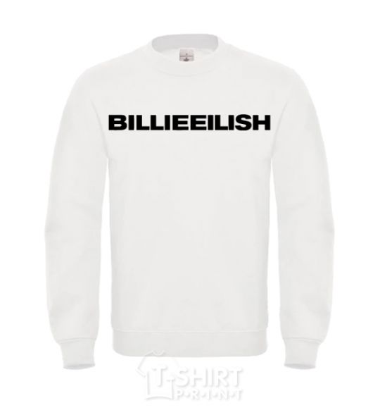 Свитшот Billieeilish text Белый фото