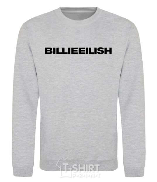 Sweatshirt Billieeilish text sport-grey фото