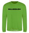 Sweatshirt Billieeilish text orchid-green фото