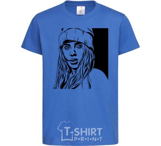 Детская футболка Art Billie Ярко-синий фото