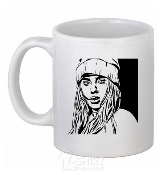 Ceramic mug Art Billie White фото