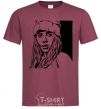 Men's T-Shirt Art Billie burgundy фото