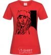 Women's T-shirt Art Billie red фото