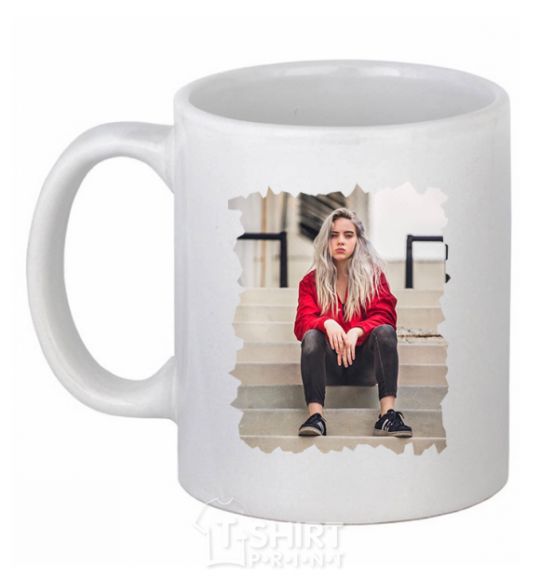 Ceramic mug Billie White фото