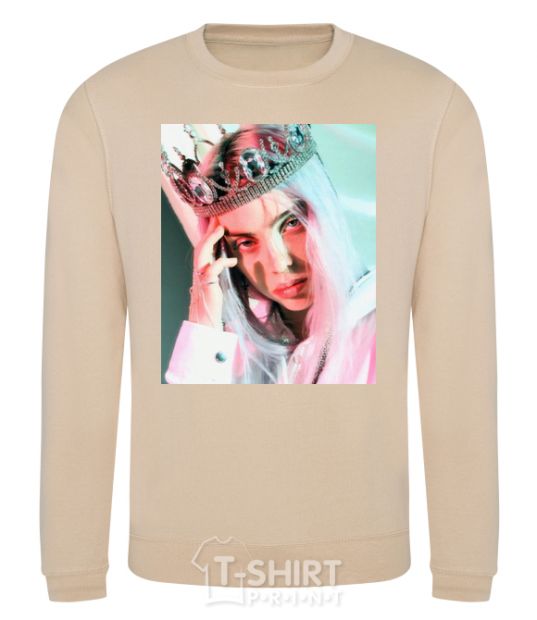 Sweatshirt Billie Eilish in crown sand фото