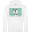 Men`s hoodie Billie Eilish blue White фото