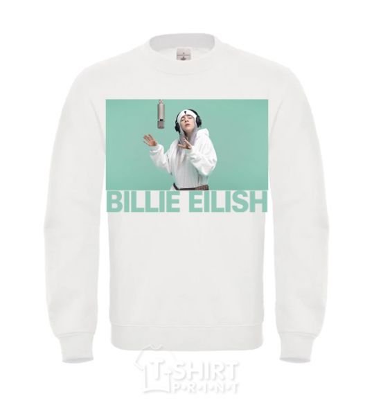 Свитшот Billie Eilish blue Белый фото