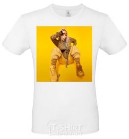 Men's T-Shirt Billie Eilish yellow White фото