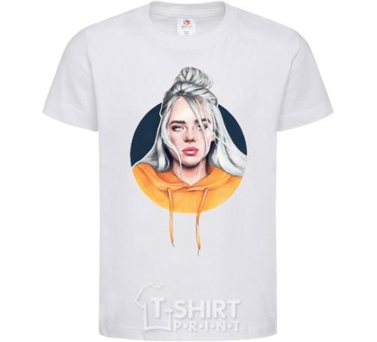 Детская футболка Billie Eilish in a circle Белый фото