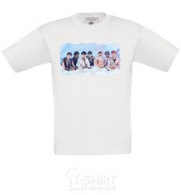 Kids T-shirt BTS in the clouds White фото