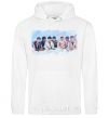 Men`s hoodie BTS in the clouds White фото