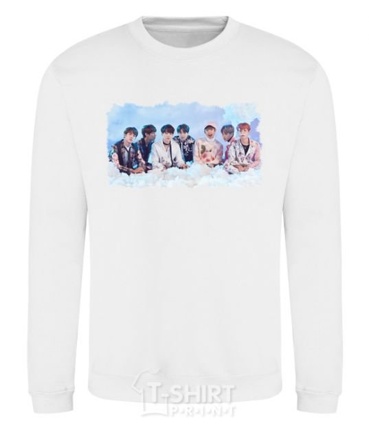 Sweatshirt BTS in the clouds White фото