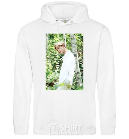 Men`s hoodie BTS Jimin White фото