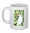 Ceramic mug BTS Jimin White фото