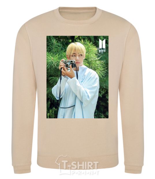 Sweatshirt BTS V with camera sand фото