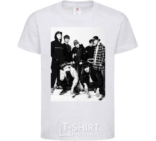 Kids T-shirt Bangtan Boys black White фото