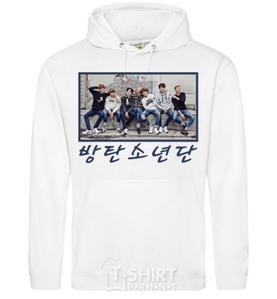 Men`s hoodie Bangtan sonyeondan White фото