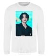 Sweatshirt Jongkook long hair White фото